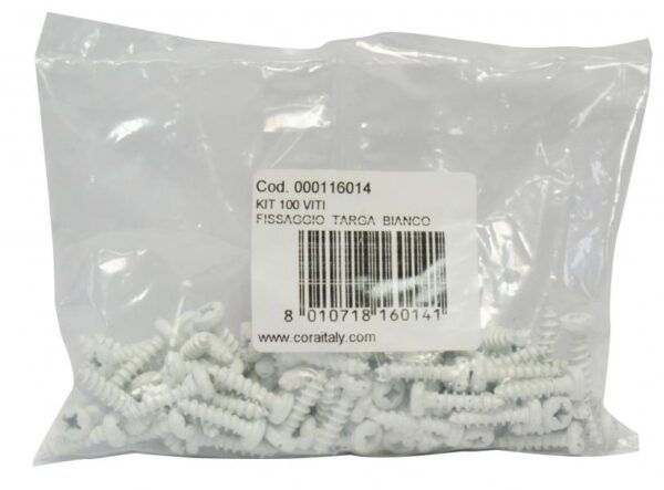 SET 100 BOTTONI FISSAGGIO PER PORTA TARGA AZZURRI RICAMBI AUTO