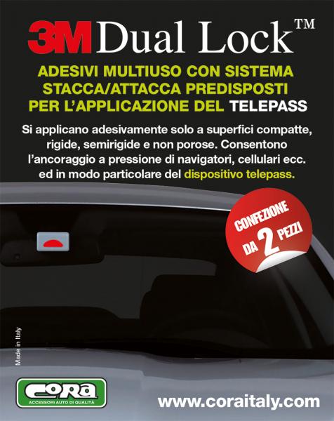 Adesivi Telepass, con sistema attacca/stacca, 2 pz