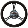 Coprivolante in tessuto nero - immagine 3