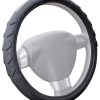 Coprivolante in poliuretano nero con grips