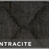 Coprisedili anteriori Espresso Deluxe tg. grande tess. cotone trapuntato antracite - immagine 2
