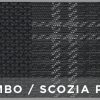 Coprisedili anteriori personalizzati Fiat Panda 12> tess. misto cotone scozzese grigio/piombo - immagine 2