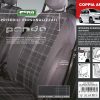 Coprisedili anteriori personalizzati Fiat Panda 12> tess. misto cotone scozzese grigio/piombo - immagine 3