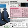 Coprisedili anteriori Fast&Smart tg. speciale tess. misto cotone avio/nero - immagine 4
