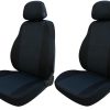 Coprisedili anteriori Fast&Smart tg. speciale tess. misto cotone avio/nero