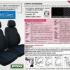 Coprisedili anteriori Fast&Smart tg. speciale tess. misto cotone avio/nero - immagine 4