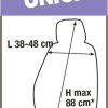 Coprisedili anteriori Centauro tg. universale tess. misto cotone trapuntato grigio/nero - immagine 3