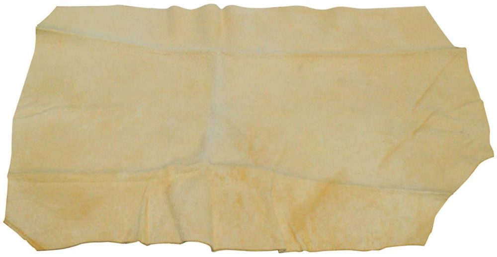 Pelle scamosciata naturale pre-sagomata 49x32 cm
