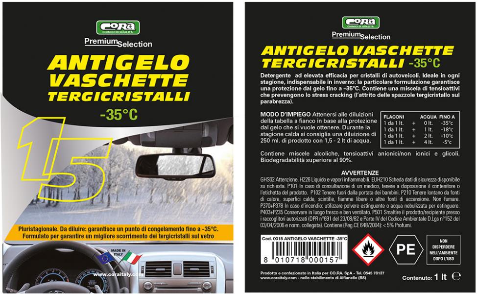 Antigelo -35C per vaschette tergicristalli 1 L - Gare Ricambi Auto e  Accessori