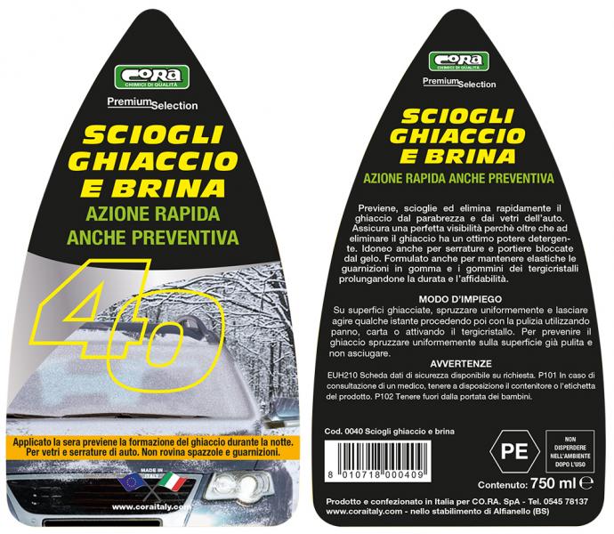 Sciogli ghiaccio e brina 750 ml - Gare Ricambi Auto e Accessori