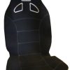 WRC 7327 Coprisedile anteriore universale Racing nero