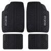 Sparco OPC18180001 Set 4 tappeti in pvc neri
